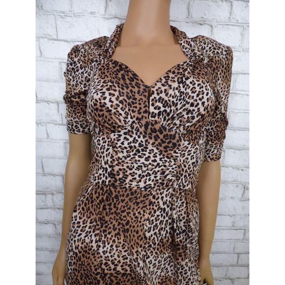$332 Nanette Lepore Leopard Print On The Prowl Silk Jersey Dress 0 NEW - Picture 6 of 16